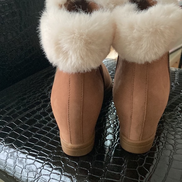 L.Paola suede wedge boots fur trimmed - Picture 4 of 16
